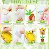 24 Sets Spring Wooden Crafts Bulk Flower DIY Picture Frame Kit Unfinished Solid Wooden Flower Shape Picture Frames Crafts with Gems Stickers Paint Brush for Spring Mother's Day Party(Tulip) view 4