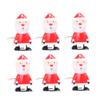 VICASKY 6Pcs Christmas Wind Up Toys Santa Claus Clockwork Toys Fun Red Christmas Cartoon Figures view 1