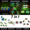TOSY Magnet Cube 3x3 - 30 Blocks, 240 Magnets, Easter Birthday Gifts for Kids, Multipurpose: Creative Building Blocks, Transformable Fidget Spinner, Puzzle/Infinity Cube, Glowing STEM Toy view 4