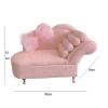 1:12 Scale Sofa for Dollhouse, Living Room Decor, Bedroom Accessories for 6in Dolls, Chaise Longue view 3