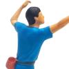 1/87 Scale Mountain Climber Figurine for Dollhouse Scene Layout Accessories, Blue view 2