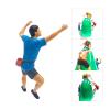 1/87 Scale Mountain Climber Figurine for Dollhouse Scene Layout Accessories, Blue view 4