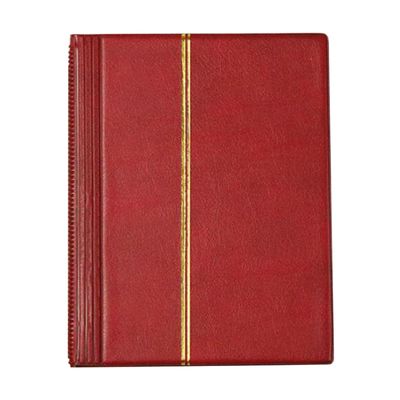 ToysCentral Basics Binder for Stamp Collecting with 10 Sheets (20) Included, Red