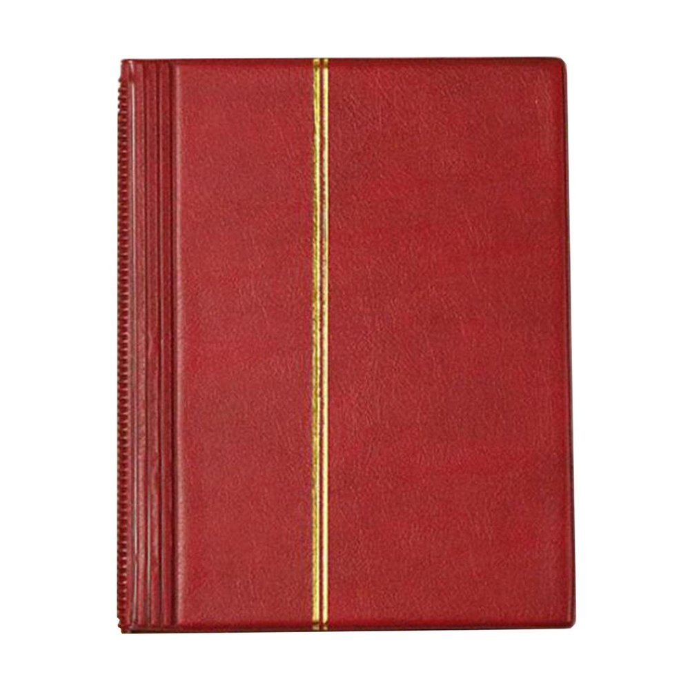 ToysCentral Basics Binder for Stamp Collecting with 10 Sheets (20) Included, Red