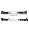 8 PCS Metal Pull Rod, Steering Servo Link Linkages Arm Tie Rod, Ends Servo Link Rod, Ends Connector Compatible with WPL B14 C14 C24 C 14K C 24K MN 90 MN 91 MN 45 MN 96 MN 99 1/16 (Black) view 3