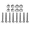 8 PCS Metal Pull Rod, Steering Servo Link Linkages Arm Tie Rod, Ends Servo Link Rod, Ends Connector Compatible with WPL B14 C14 C24 C 14K C 24K MN 90 MN 91 MN 45 MN 96 MN 99 1/16 (Black) view 4