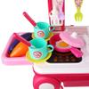 eBigValue Kids Play Kitchen Set with Lights and Sounds, Featuring 30 Accessories, Storage, and Interactive Features  Ideal Toy Kitchen for Toddlers Aged 3-12 Years view 2