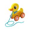 JWQFBC Pull Along Animal Toys with String, Educational Wooden Toys for Children, Suitable for Girls and Boys, Duck view 1