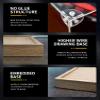 2cm Walnut Wood Grain Display Box, Coffee Black high-end countertop Display Box, Suitable for Bucket Wheel Excavator 42055, 3mm Thick Transparent Display Cabinet, (Wood Grain + 3MM) view 2
