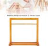 1:12 Scale Doll Closet Rack with Doll Clothing Hanger Set, Ideal for Collectors Wooden Clothes Hanger Set for Dollhouse, Mini World Decoration, Versatile Doll Clothes Stand view 3