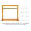 1:12 Scale Doll Closet Rack with Doll Clothing Hanger Set, Ideal for Collectors Wooden Clothes Hanger Set for Dollhouse, Mini World Decoration, Versatile Doll Clothes Stand view 4