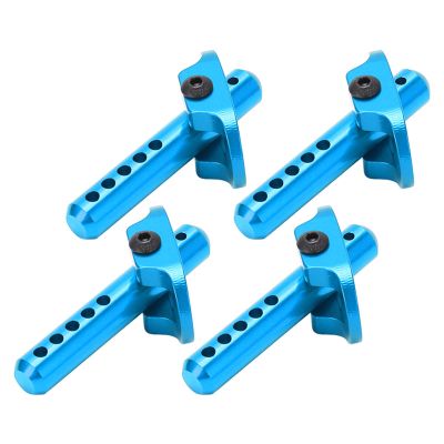 Aluminum Alloy RC Body Post with Multiple Positioning Holes for 1/10 RC Vehicle Model Reduce Vibration (Blue)
