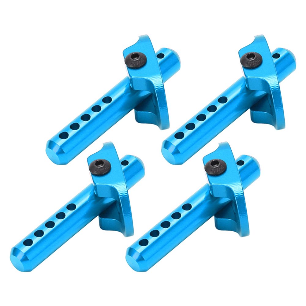 Aluminum Alloy RC Body Post with Multiple Positioning Holes for 1/10 RC Vehicle Model Reduce Vibration (Blue)