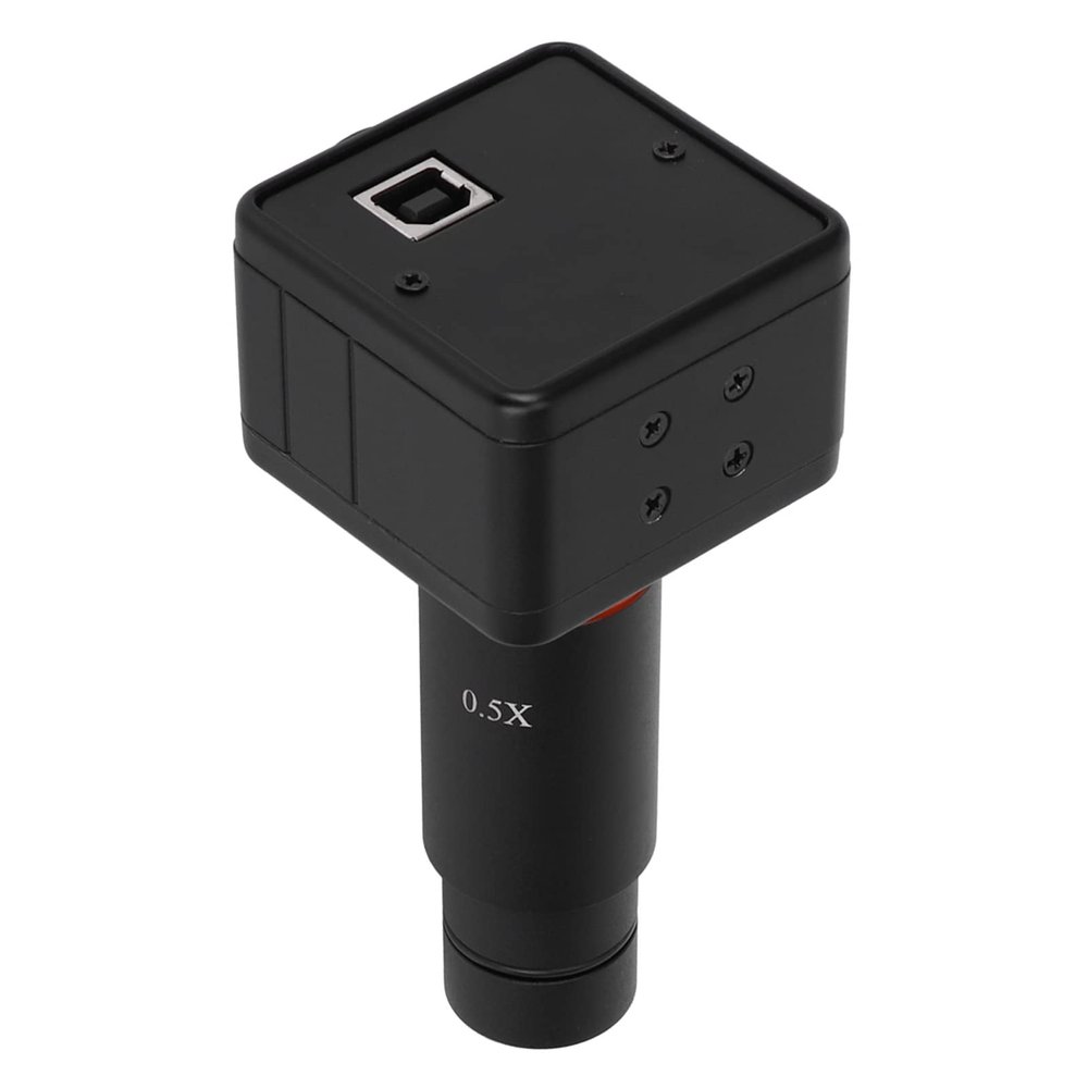 5.0MP USB Digital Microscope Camera, Industrial CMOS, Black ABS, 0.91in Mount, Compatible with WinXP for Microelectronics and Jewelry Inspection