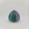 Hatchable Blind Box Woven Pattern Dragon Egg with Small Dragon (Red-Blue-Green) view 2