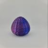 Hatchable Blind Box Woven Pattern Dragon Egg with Small Dragon (Red-Blue-Green) view 3