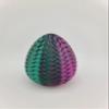 Hatchable Blind Box Woven Pattern Dragon Egg with Small Dragon (Purple-Green) view 2