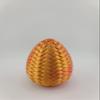 Hatchable Blind Box Woven Pattern Dragon Egg with Small Dragon (Red-Gold) view 1