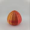 Hatchable Blind Box Woven Pattern Dragon Egg with Small Dragon (Red-Gold) view 2