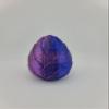 Hatchable Blind Box Leaf Pattern Dragon Egg with Small Dragon (Red-Blue-Green) view 1