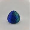 Hatchable Blind Box Leaf Pattern Dragon Egg with Small Dragon (Red-Blue-Green) view 2