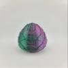 Hatchable Blind Box Leaf Pattern Dragon Egg with Small Dragon (Red-Blue-Green) view 3