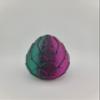 Hatchable Blind Box Leaf Pattern Dragon Egg with Small Dragon (Purple-Green) view 1