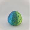 Hatchable Blind Box Leaf Pattern Dragon Egg with Small Dragon (Yellow-Blue-Red) view 1