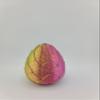 Hatchable Blind Box Leaf Pattern Dragon Egg with Small Dragon (Yellow-Blue-Red) view 2