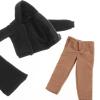 1:12 Male Figure Clothes Pants Vest Hooded Sweatshirts Fashion Mini for 6 Inch view 2
