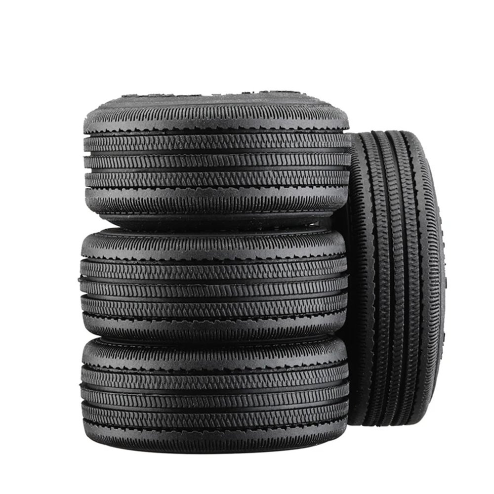 4Pcs 56Mm 1.0 Inch Super Soft Rubber Wheel Tire Tyre for 1/18 1/24 RC Car for Axi-al SCX24 AX24 for Tra-xxas TRX4M FMS FCX24