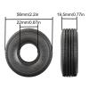 4Pcs 56Mm 1.0 Inch Super Soft Rubber Wheel Tire Tyre for 1/18 1/24 RC Car for Axi-al SCX24 AX24 for Tra-xxas TRX4M FMS FCX24 view 2