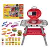 Play-Doh Sizzlin' Grill Playset with Lights & Sounds, 17 Accessories, BBQ Toys for Boys & Girls 3+, Play Food Arts & Crafts, Red view 1