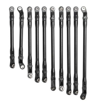CNC Metal RC Car Chassis Links Pull Rod for Axi-al SCX10 II 90046 90047 1/10 RC for CRA-wler