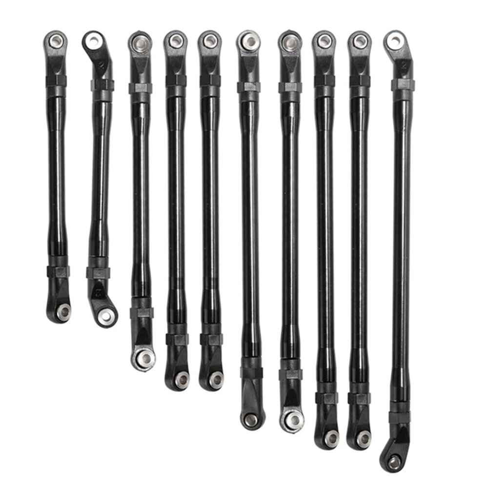 CNC Metal RC Car Chassis Links Pull Rod for Axi-al SCX10 II 90046 90047 1/10 RC for CRA-wler