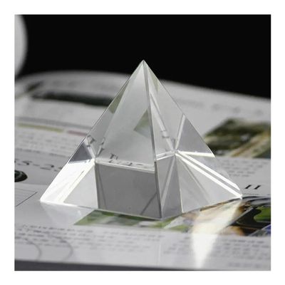 Microscope 40/50/60/80/100mm Optical Glass Four Sides Pyramid Prism Optics Experiment Instruments Rainbow Principle Research Prisma 1PC(50mm)