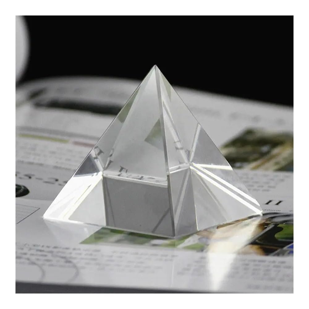 Microscope 40/50/60/80/100mm Optical Glass Four Sides Pyramid Prism Optics Experiment Instruments Rainbow Principle Research Prisma 1PC(50mm)