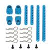 VyTRdW Metal Assembly Body Post Mounts with R Clips Compatible with RC TT02 TT-02 Upgrade Parts(Blue) view 1