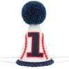 Agvgaza Baseball 1st Birthday Hat - Blue Cone Hat for Boy,Baseball Themed First Birthday Decoration, Photo Outfit One Party Theme Supplies,Sports Parties Cake Smash view 1