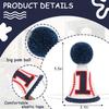 Agvgaza Baseball 1st Birthday Hat - Blue Cone Hat for Boy,Baseball Themed First Birthday Decoration, Photo Outfit One Party Theme Supplies,Sports Parties Cake Smash view 2