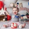Agvgaza Baseball 1st Birthday Hat - Blue Cone Hat for Boy,Baseball Themed First Birthday Decoration, Photo Outfit One Party Theme Supplies,Sports Parties Cake Smash view 4