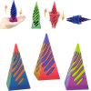 3 Packs Impossible Cone,Spiral Cone Fidget Toy,Impossible Cones passthrough Impossible Pyramid for Relaxing,Spiral Fidget Toy passthrough Impossible Cone,Birthday for Adults & Kids view 1