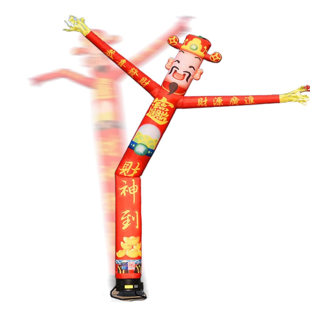 Advertising Inflatable Tube Men Air Waving Tube Dancer Giant Waving Arm Fly Puppet for Business Store Party New Year Outdoor Lawn Garden(A)