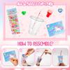 CAMIRUS Valentines Day Gifts for Kids Classroom, 24 Packs Valentine Day Stationery Set Gift with Gift Cards Cups Pencils Erasers Stampers Stickers, Valentines Day Cards for School Classmates view 4