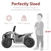 Best Choice Products 6V Kids Ride On Toy, 4-Wheeler Quad ATV Play Car w/ 1.8MPH Max Speed, Treaded Tires, Rubber Handles, Push-Button Accelerator - Gray view 2