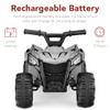 Best Choice Products 6V Kids Ride On Toy, 4-Wheeler Quad ATV Play Car w/ 1.8MPH Max Speed, Treaded Tires, Rubber Handles, Push-Button Accelerator - Gray view 4