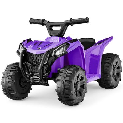 Best Choice Products 6V Kids Ride On Toy, 4-Wheeler Quad ATV Play Car w/ 1.8MPH Max Speed, Treaded Tires, Rubber Handles, Push-Button Accelerator - Purple