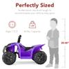 Best Choice Products 6V Kids Ride On Toy, 4-Wheeler Quad ATV Play Car w/ 1.8MPH Max Speed, Treaded Tires, Rubber Handles, Push-Button Accelerator - Purple view 2