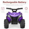 Best Choice Products 6V Kids Ride On Toy, 4-Wheeler Quad ATV Play Car w/ 1.8MPH Max Speed, Treaded Tires, Rubber Handles, Push-Button Accelerator - Purple view 4