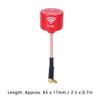 Keenso 5.8Ghz 3dBi LHCP RC Drone Antenna, High Strength High Gain Antenna for FPV Racing Drone RC Parts Accessory Red (MMCX Elbow) view 2